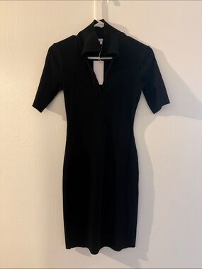 Cotton Citizen Black Sheath Midi Dress